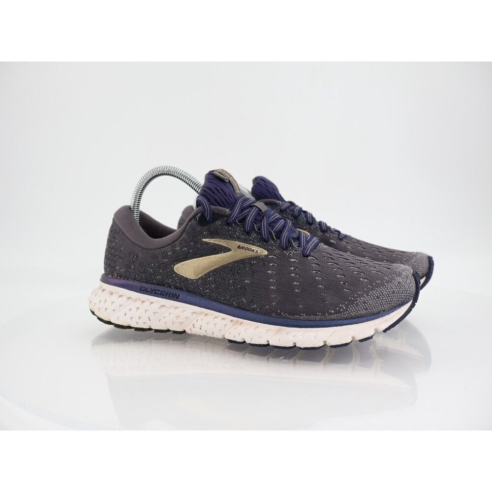 Brooks Glycerin 17 Men’s Size 8 Running Shoes Gray/Gold Neutral Cushion Trainer